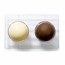 Picture of POLYCARBONATE CHOC MOULD HEMI Ø 100MM H 45MM X2 CAV